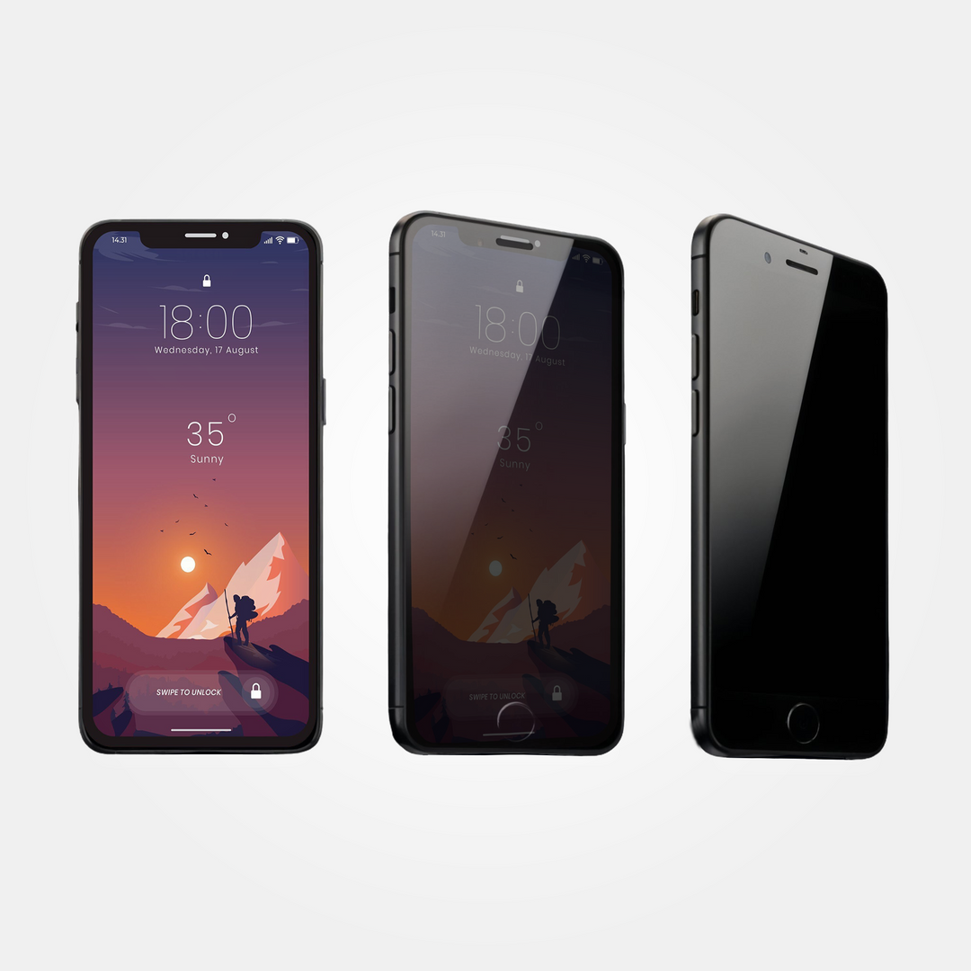 Privacy Shield – 360° Anti-Spy Gehärtetes Glas für Smartphones