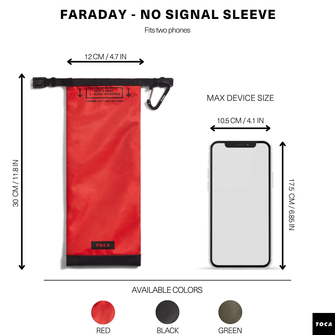 No Signal Sleeve L - Schutz vor Strahlung, Überwachung und Ablenkung